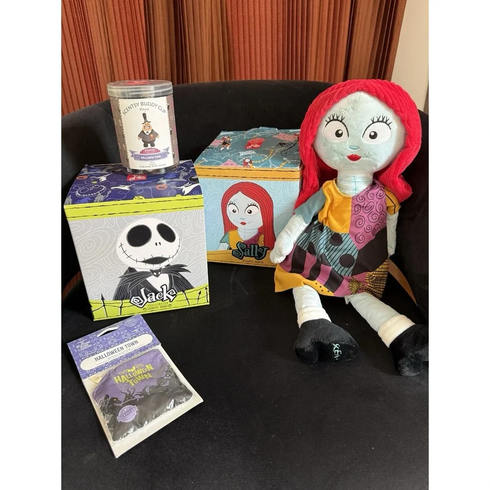 Scentsy Buddies Jack & Sally & The Mayor Buddy Clip Nightmare Before XMAS NIB